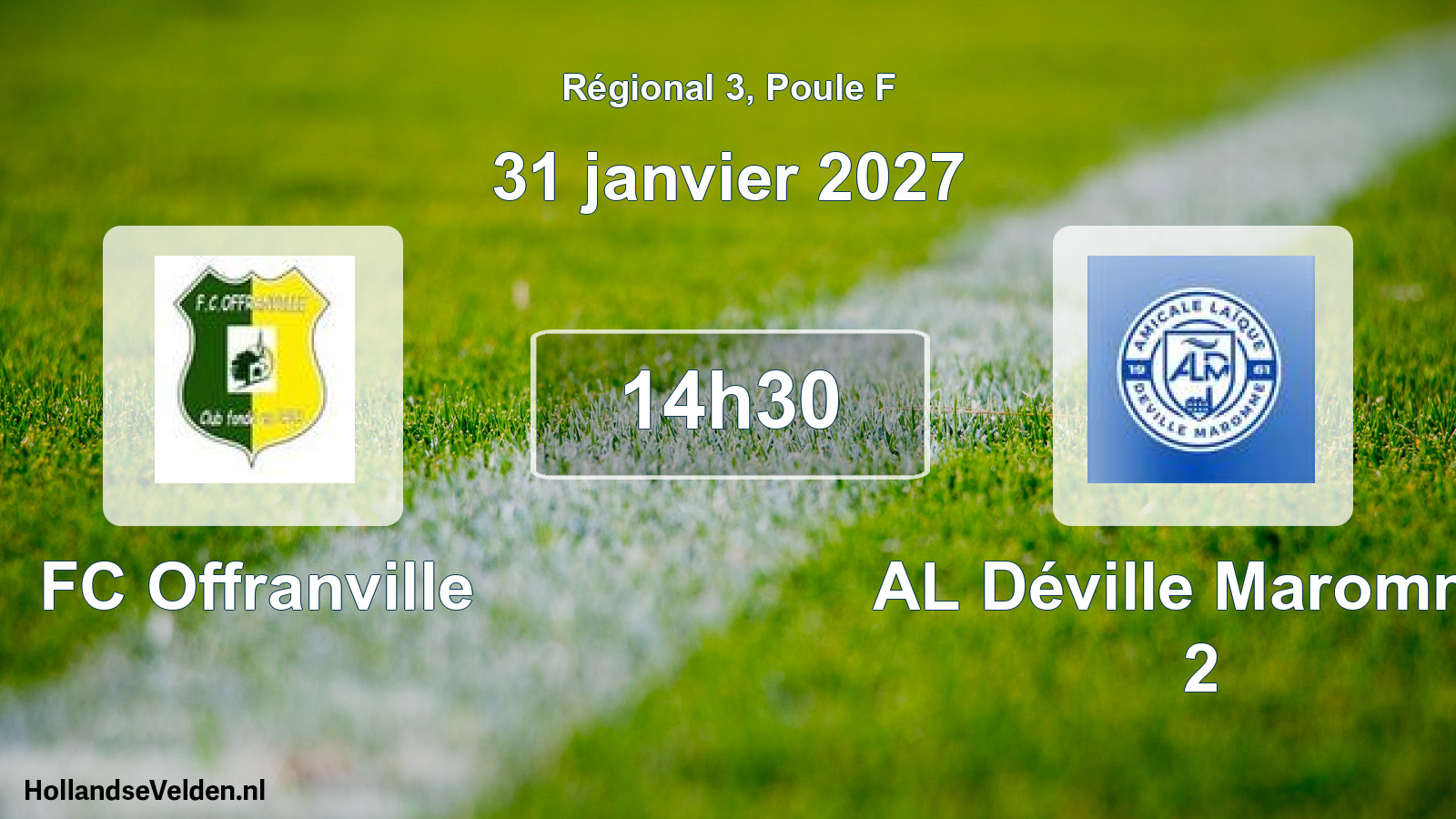 Scheduled Match: FC Offranville - AL Déville Maromme 2 (31 January 2027)