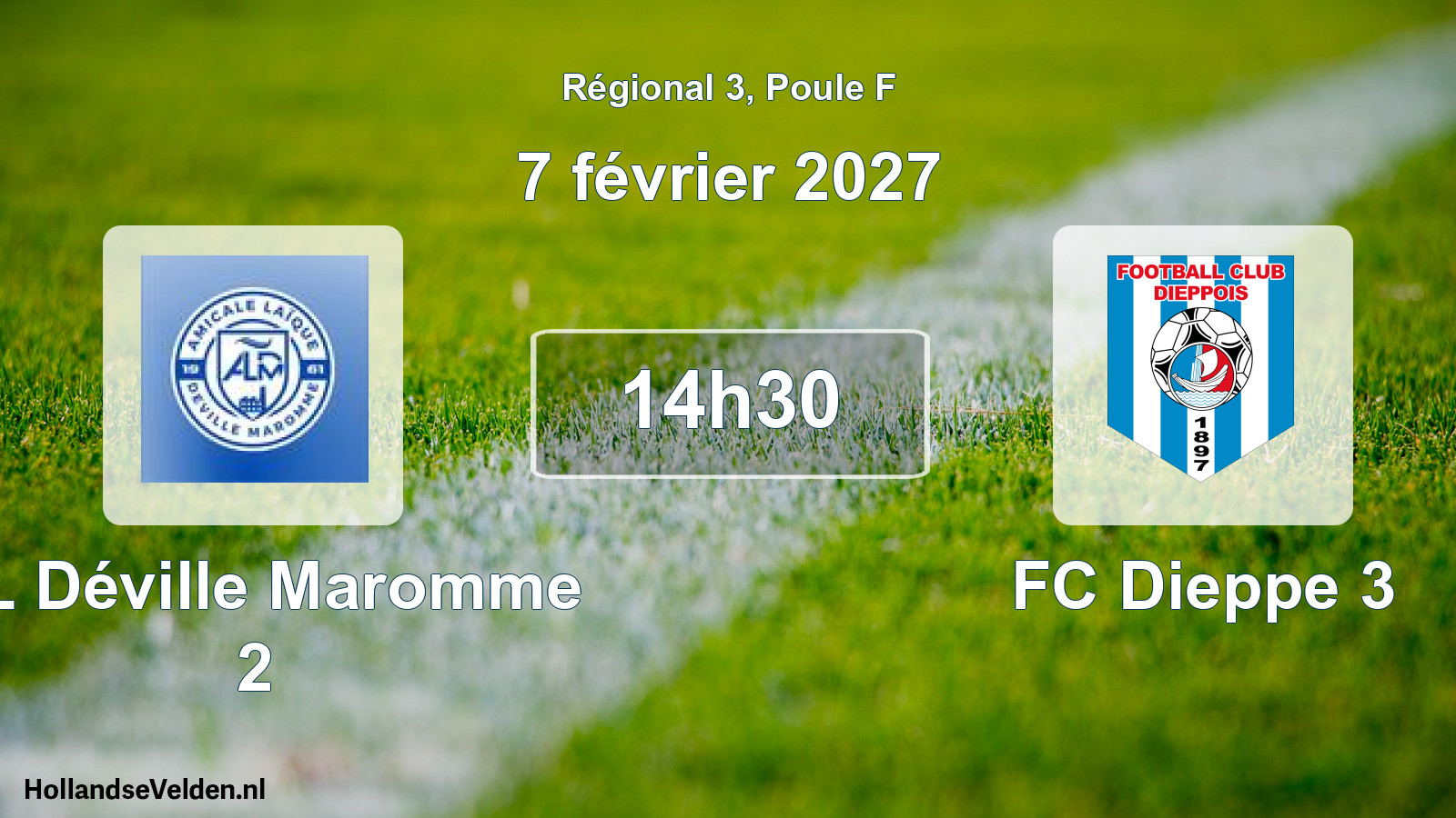 Scheduled Match: AL Déville Maromme 2 - FC Dieppe 3 (7 February 2027)