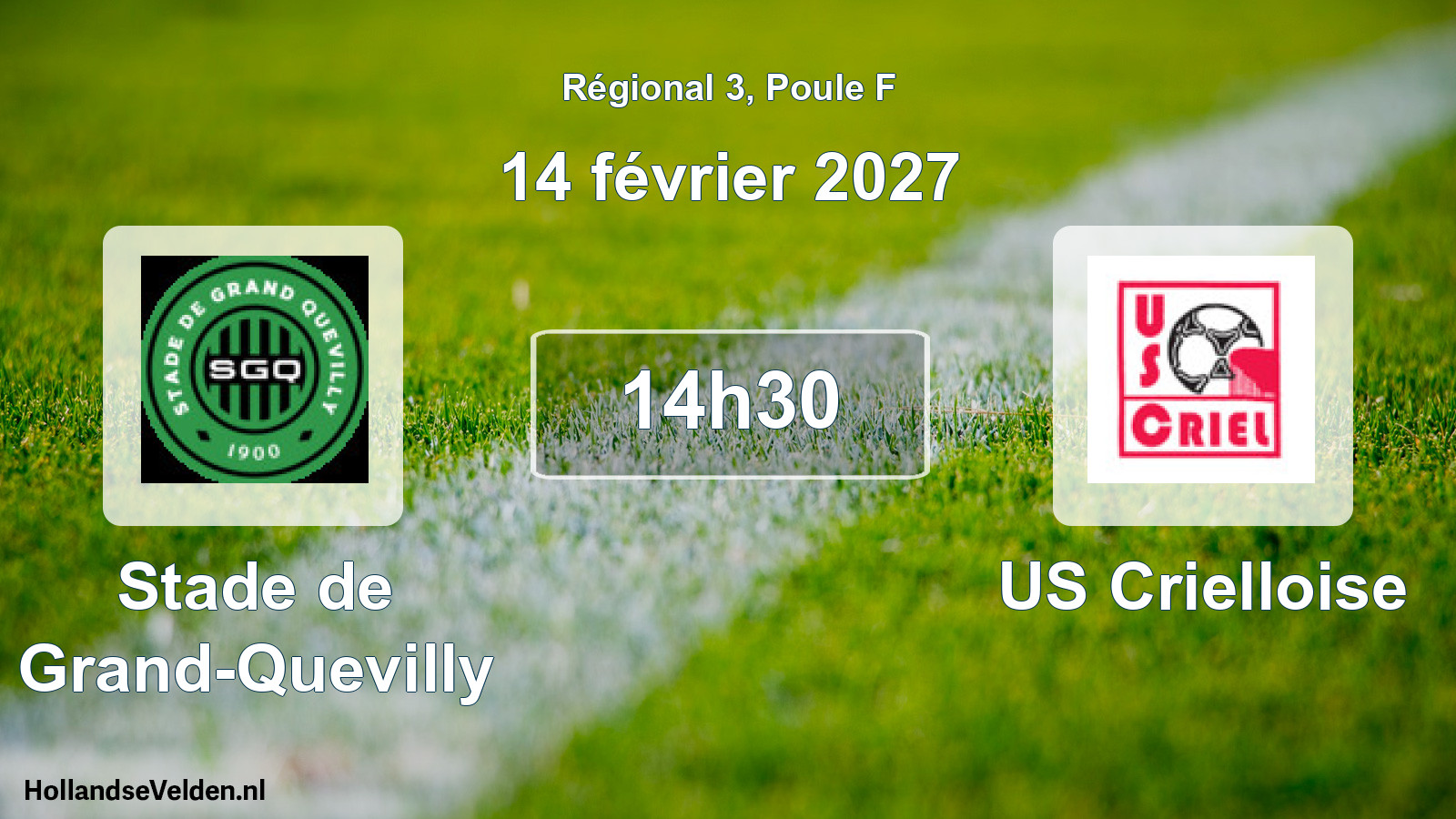 Scheduled Match: Stade de Grand-Quevilly - US Crielloise (14 February 2027)