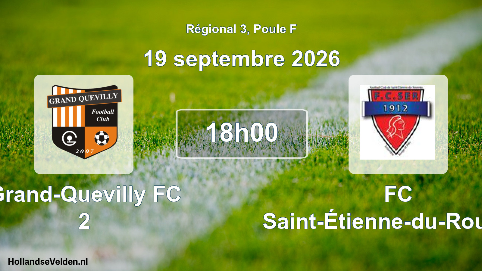 Scheduled Match: Grand-Quevilly FC 2 - FC Saint-Étienne-du-Rouvray (19 September 2026)
