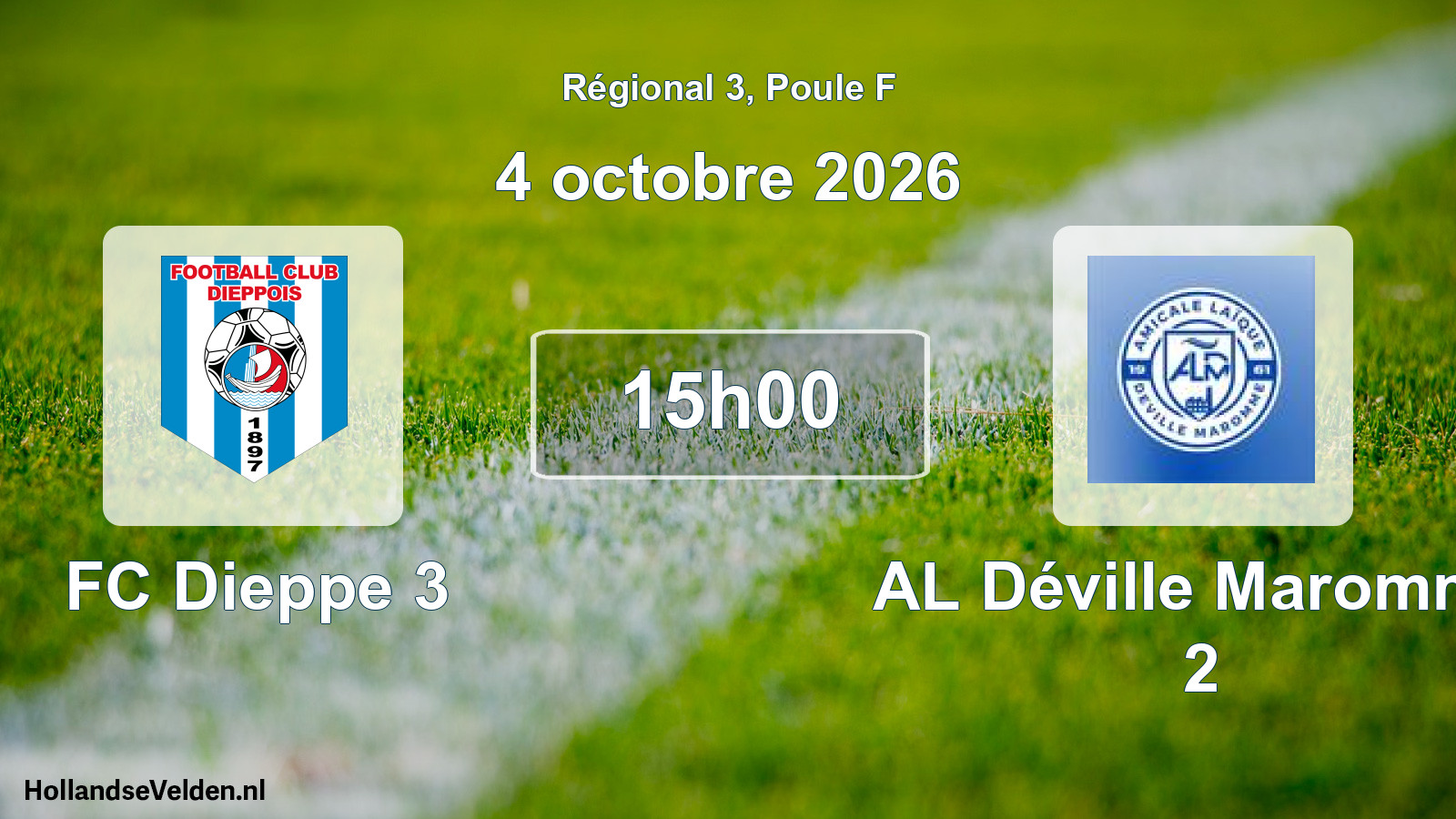 Scheduled Match: FC Dieppe 3 - AL Déville Maromme 2 (4 October 2026)