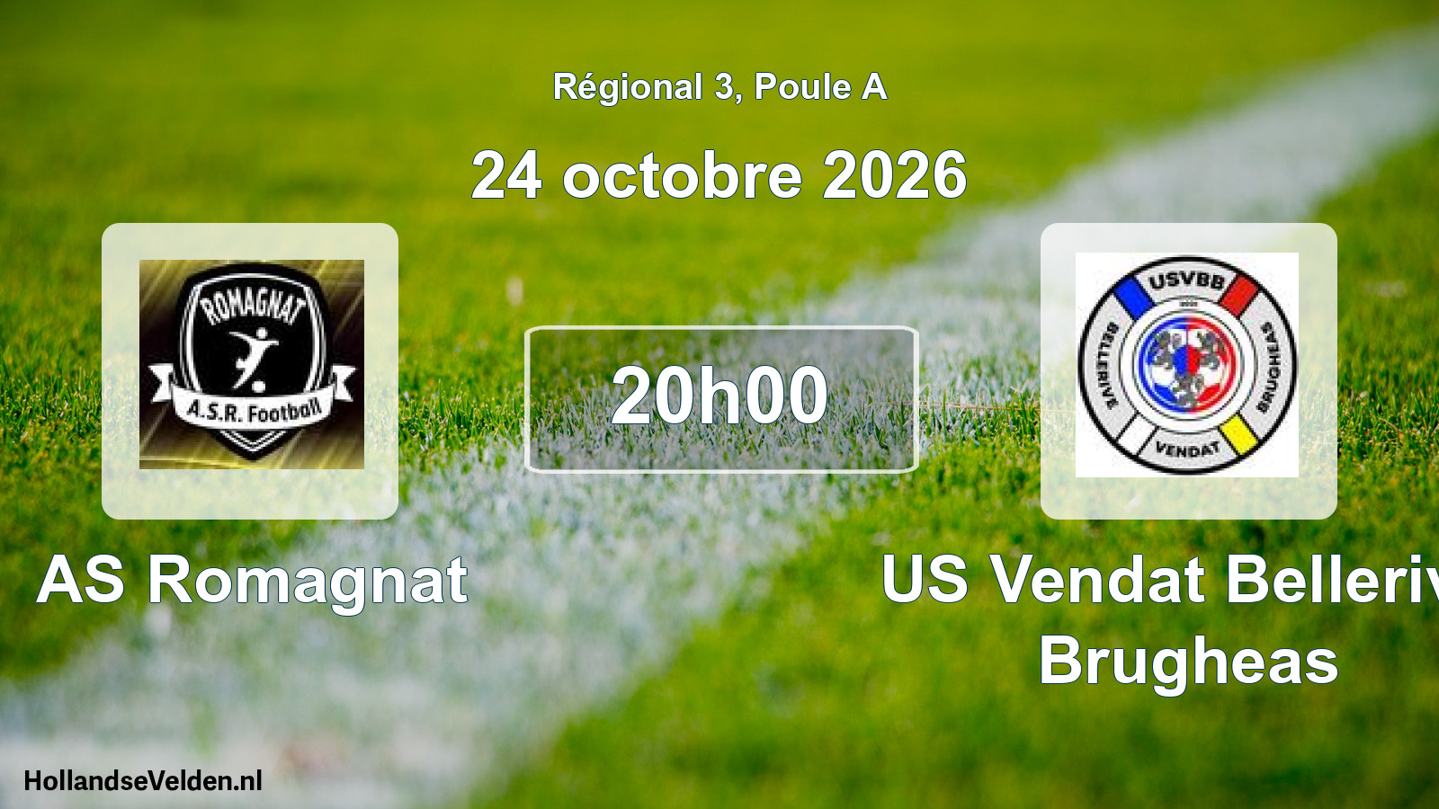 Scheduled Match: AS Romagnat - US Vendat Bellerive Brugheas (24 October 2026)