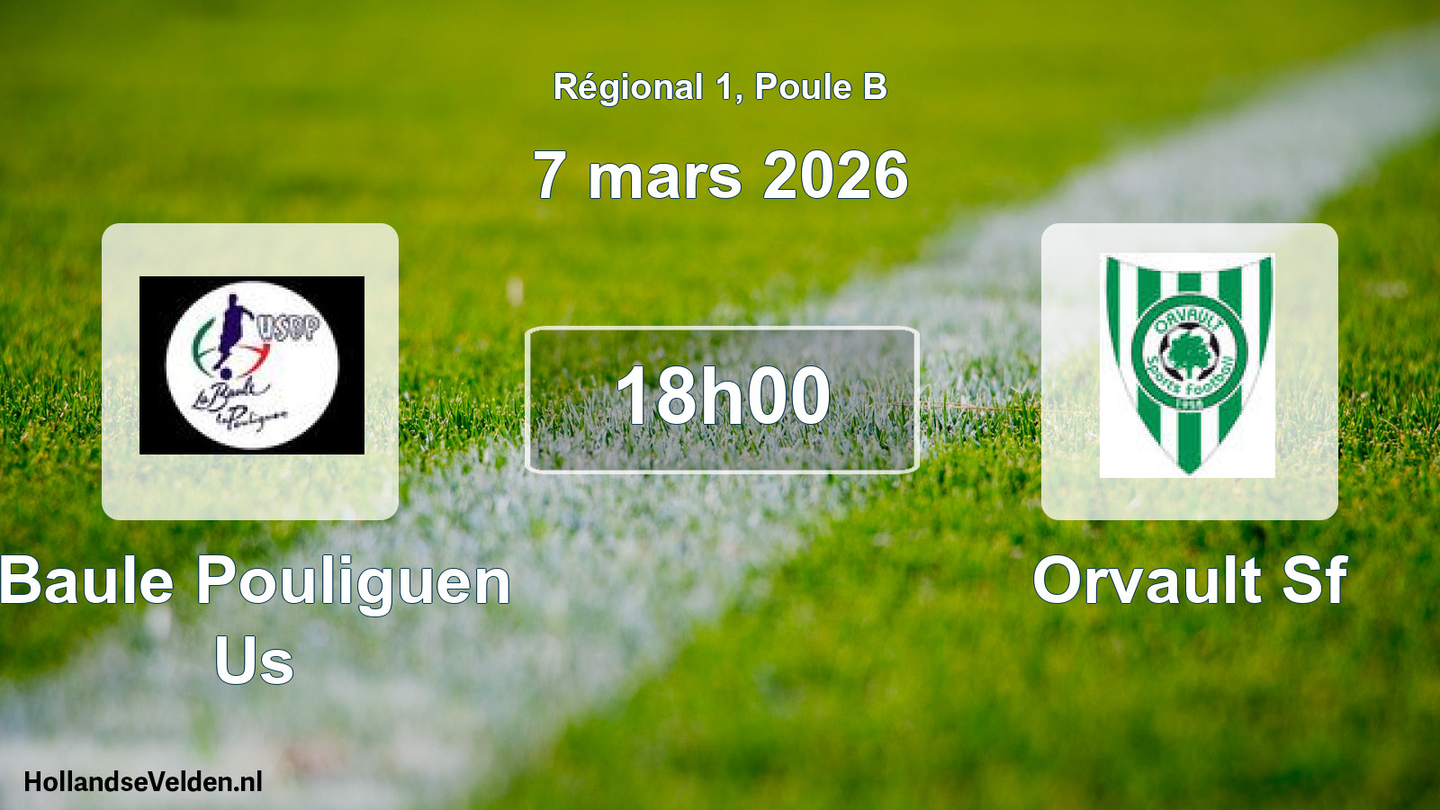 Geplande wedstrijd: Baule Pouliguen Us - Orvault Sf (7 maart 2026)