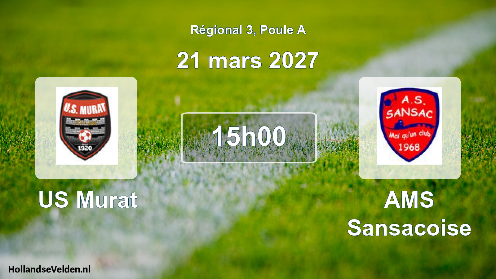 Match programmé: US Murat - AMS Sansacoise (21 mars 2027)