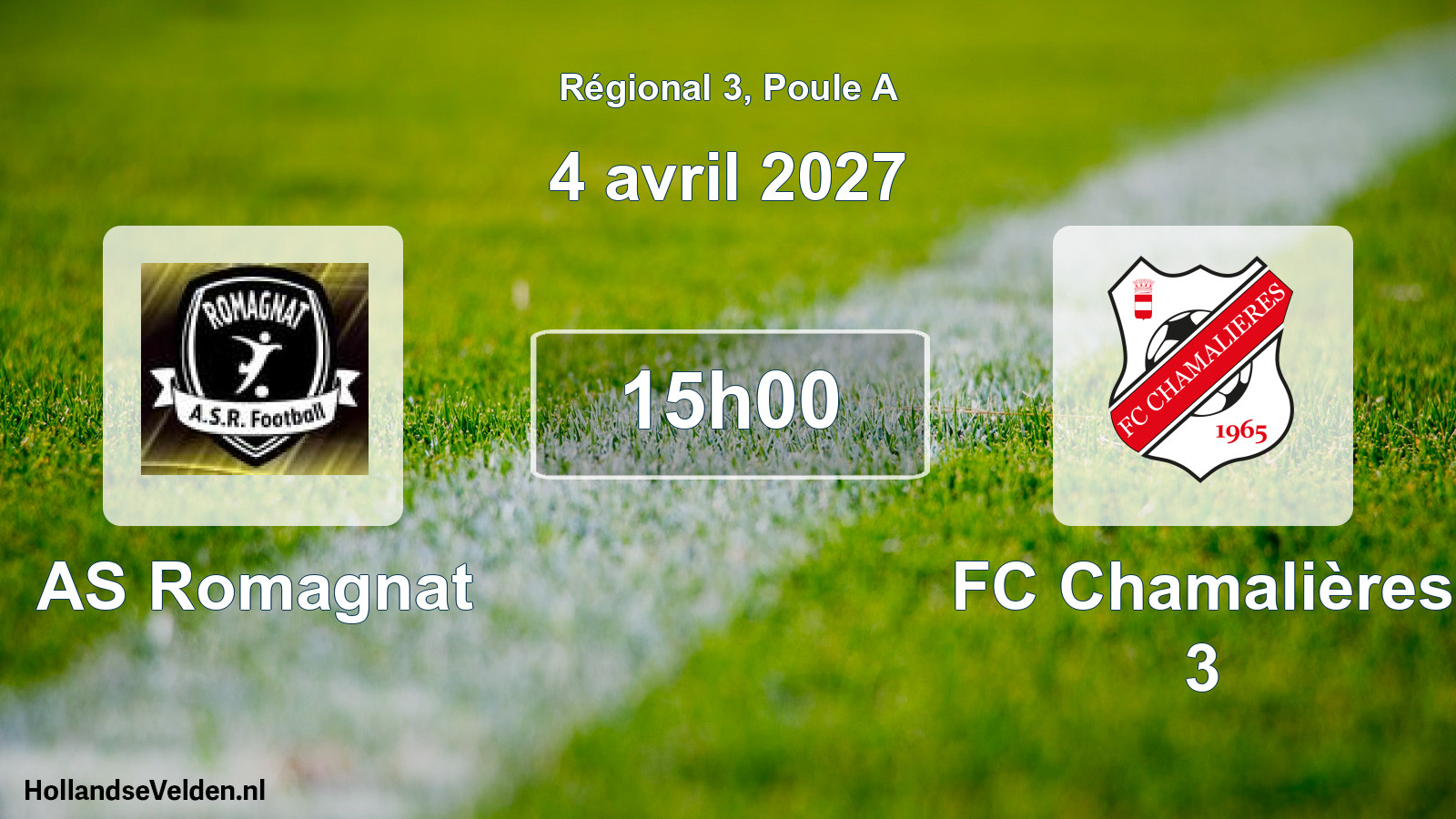 Scheduled Match: AS Romagnat - FC Chamalières 3 (4 April 2027)