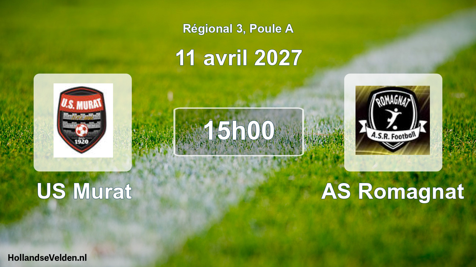 Match programmé: US Murat - AS Romagnat (11 avril 2027)