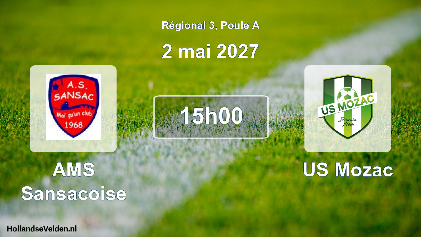 Match programmé: AMS Sansacoise - US Mozac (2 mai 2027)