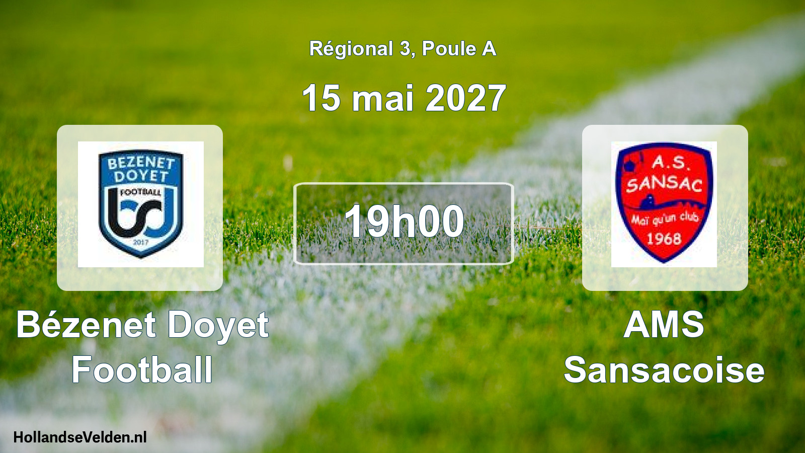 Match programmé: Bézenet Doyet Football - AMS Sansacoise (15 mai 2027)