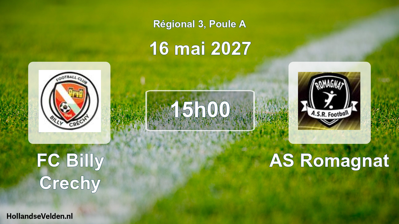 Scheduled Match: FC Billy Crechy - AS Romagnat (16 May 2027)