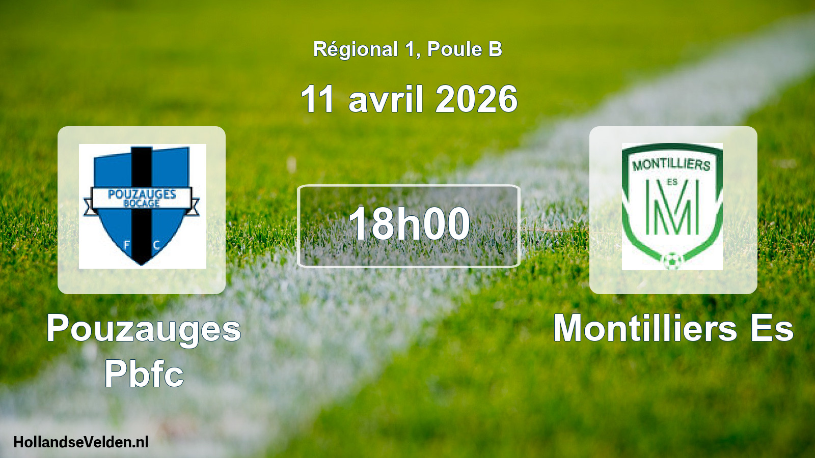 Scheduled Match: Pouzauges Pbfc - Montilliers Es (11 April 2026)