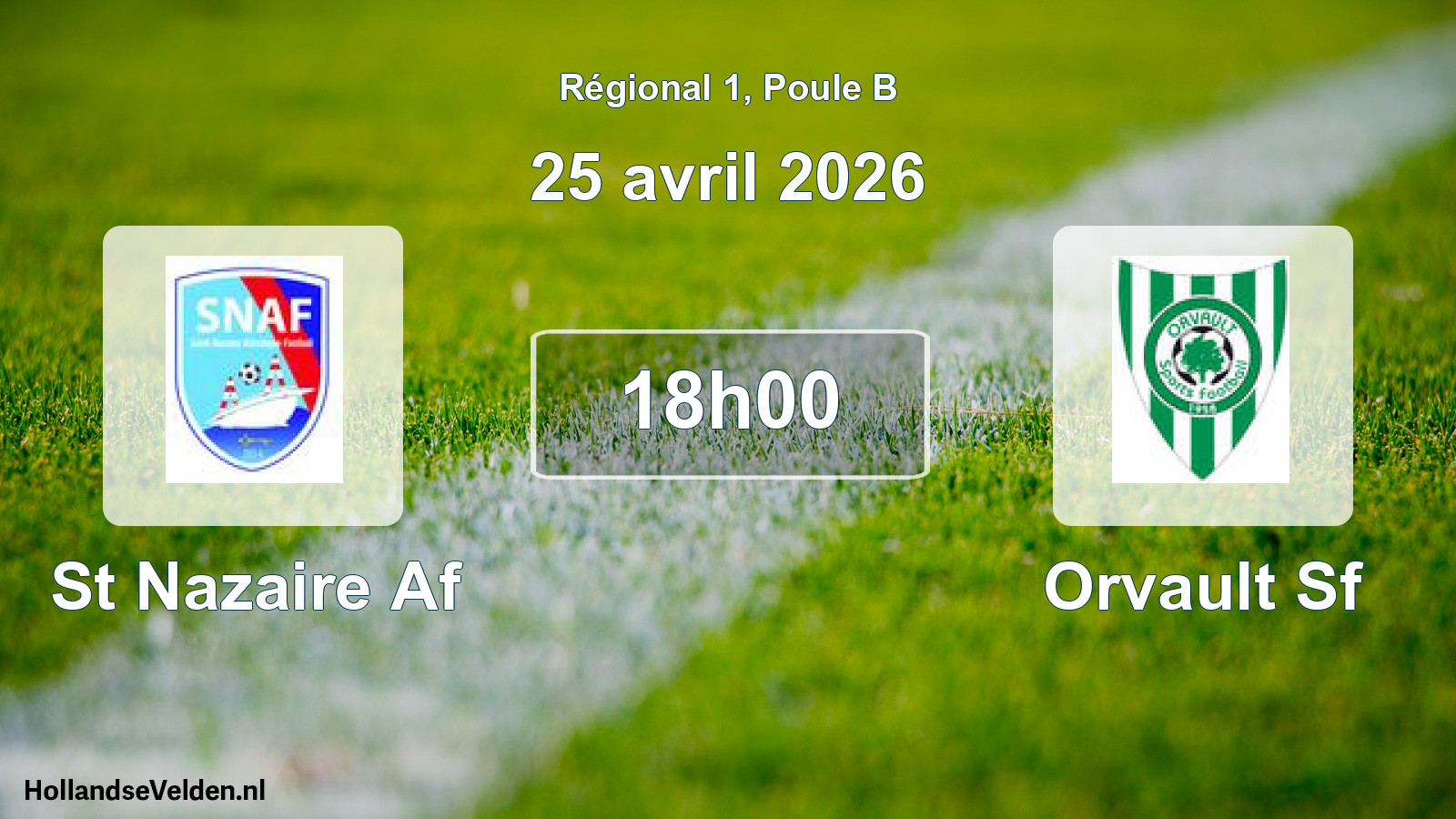 Scheduled Match: St Nazaire Af - Orvault Sf (25 April 2026)