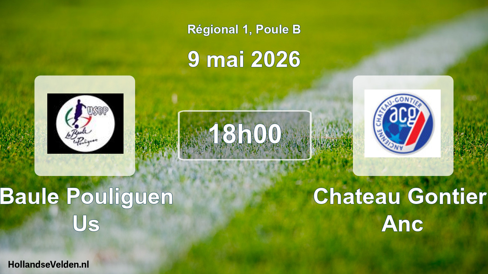 Geplande wedstrijd: Baule Pouliguen Us - Chateau Gontier Anc (9 mai 2026)