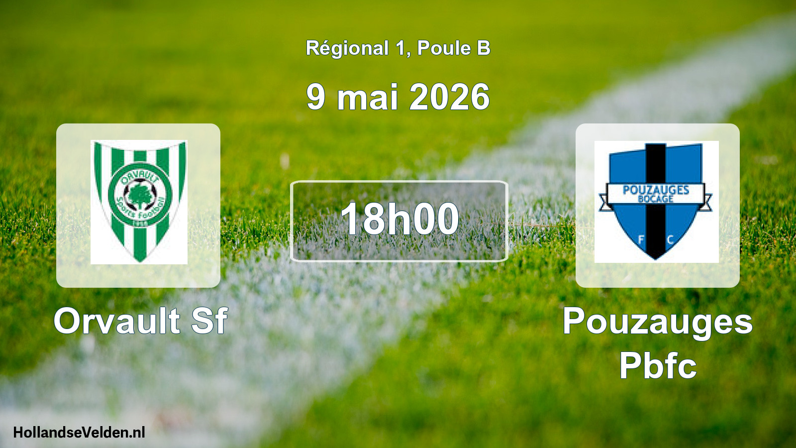 Geplande wedstrijd: Orvault Sf - Pouzauges Pbfc (9 mai 2026)