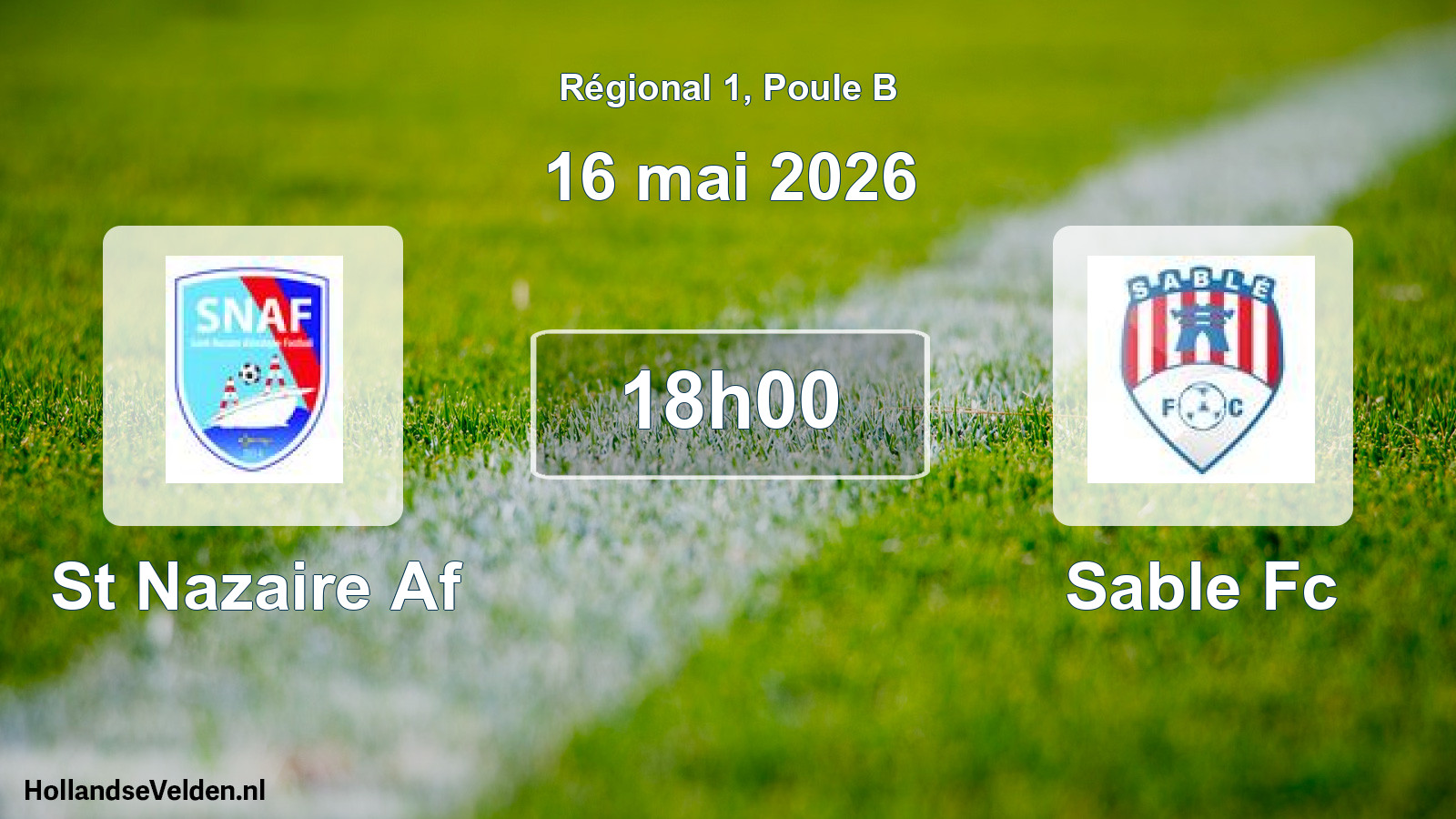 Scheduled Match: St Nazaire Af - Sable Fc (16 May 2026)
