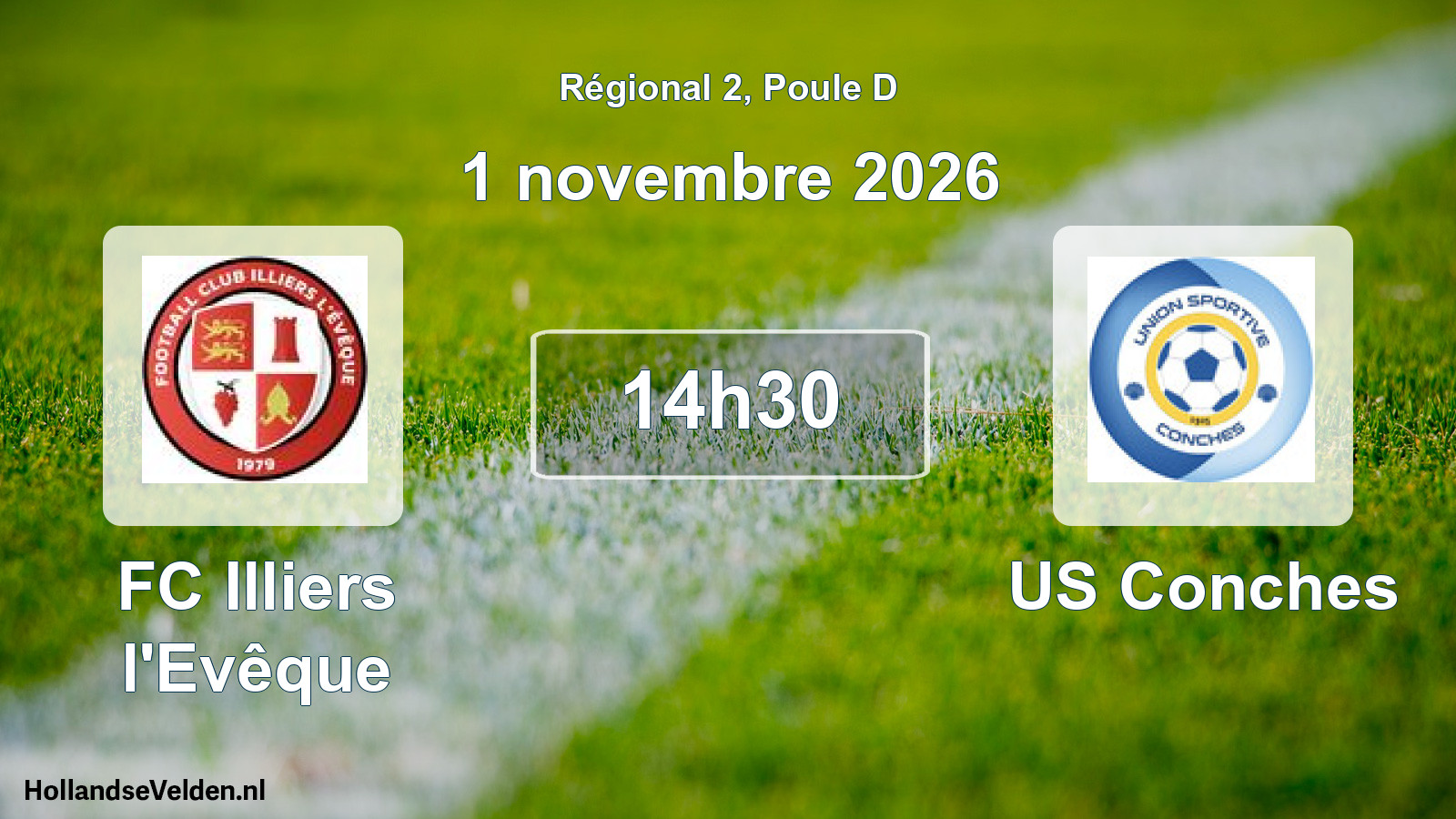 Scheduled Match: FC Illiers l'Evêque - US Conches (1 November 2026)