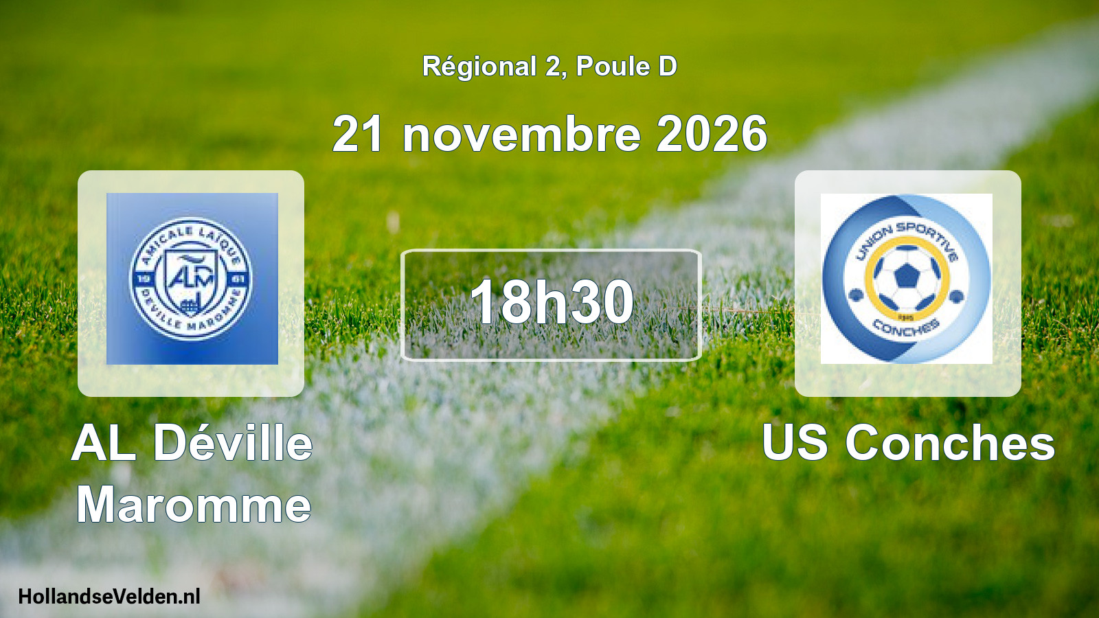 Scheduled Match: AL Déville Maromme - US Conches (21 November 2026)