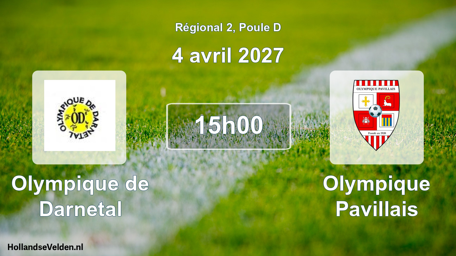 Scheduled Match: Olympique de Darnetal - Olympique Pavillais (4 April 2027)