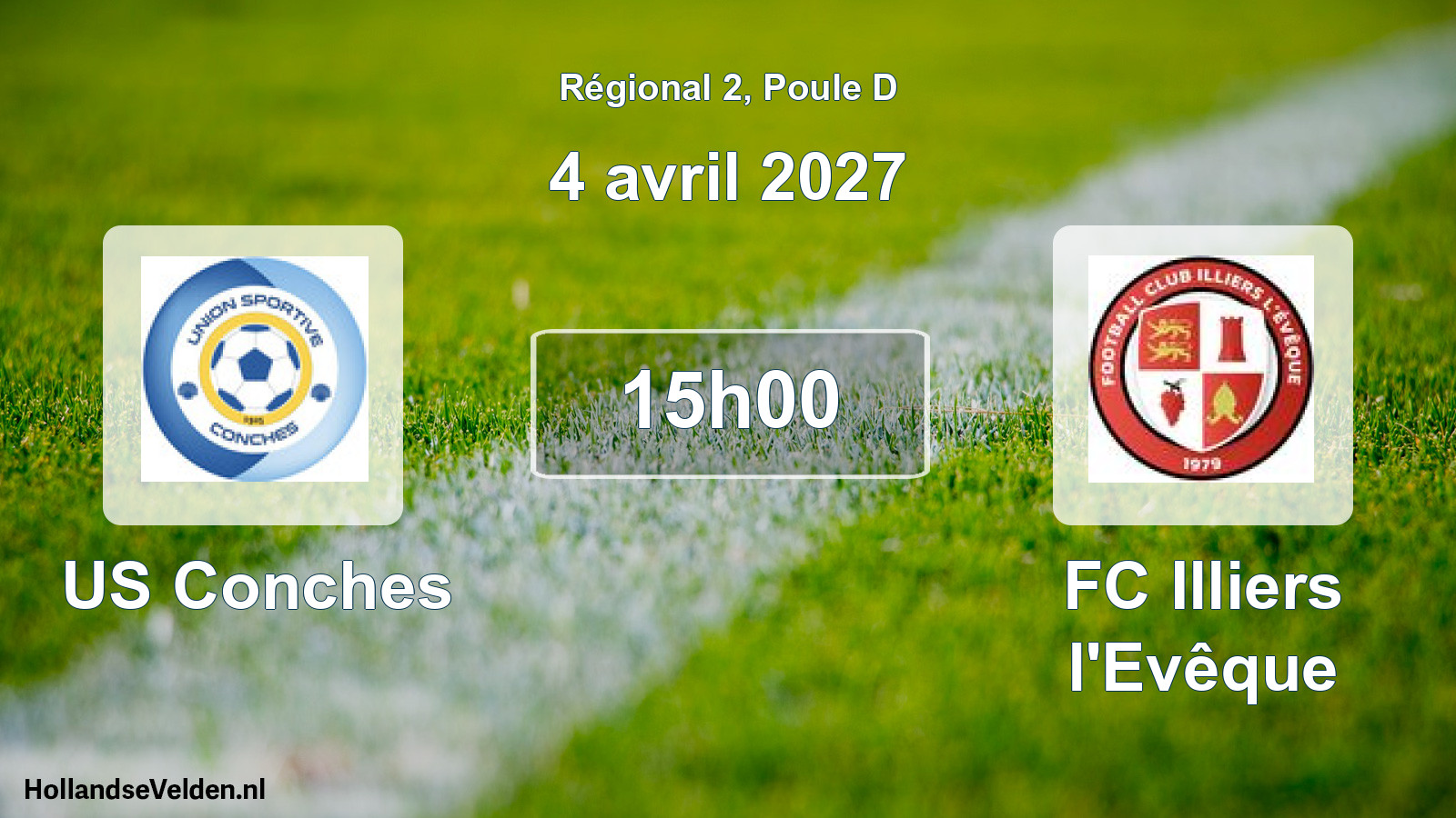 Match programmé: US Conches - FC Illiers l'Evêque (4 avril 2027)