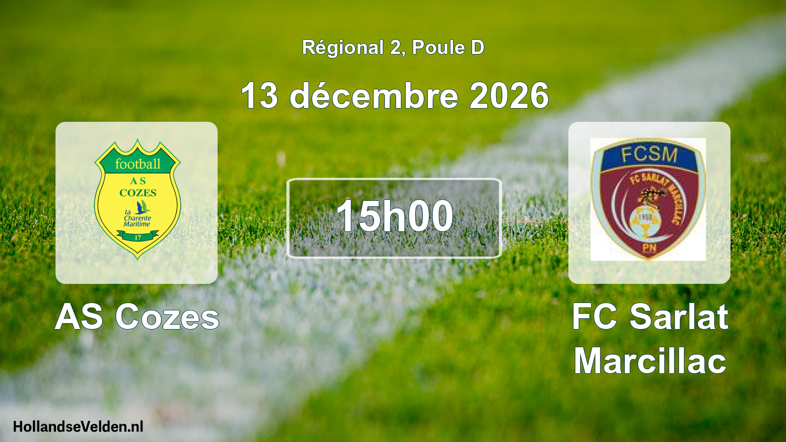 Scheduled Match: AS Cozes - FC Sarlat Marcillac (13 December 2026)