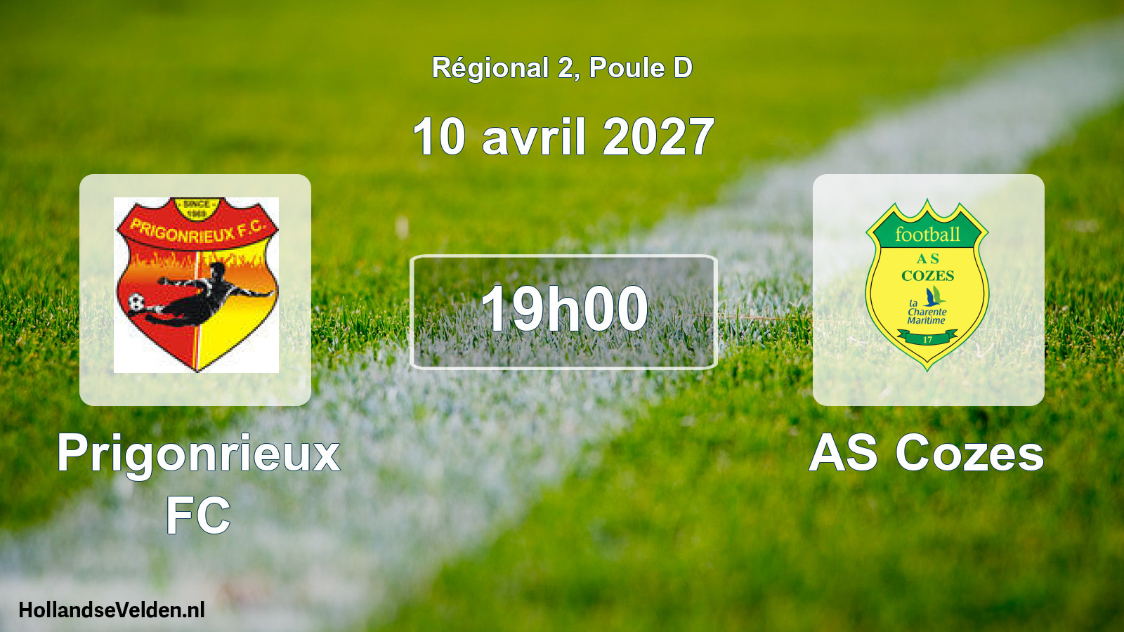 Scheduled Match: Prigonrieux FC - AS Cozes (10 April 2027)