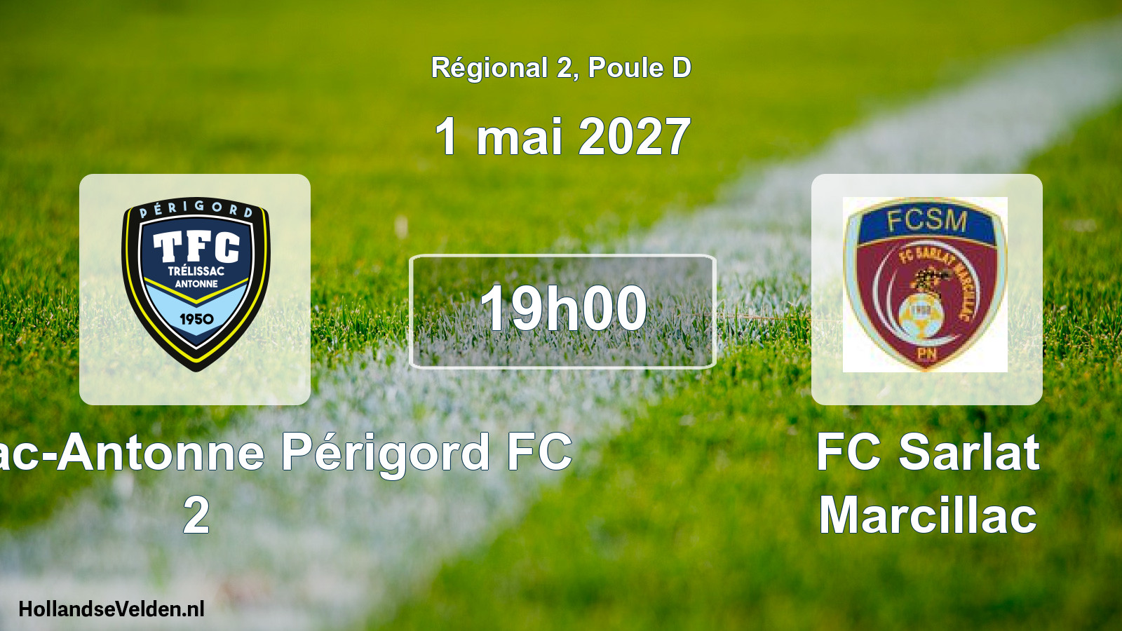 Scheduled Match: Trélissac-Antonne Périgord FC 2 - FC Sarlat Marcillac (1 May 2027)