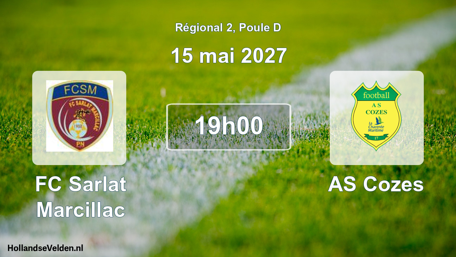 Scheduled Match: FC Sarlat Marcillac - AS Cozes (15 May 2027)