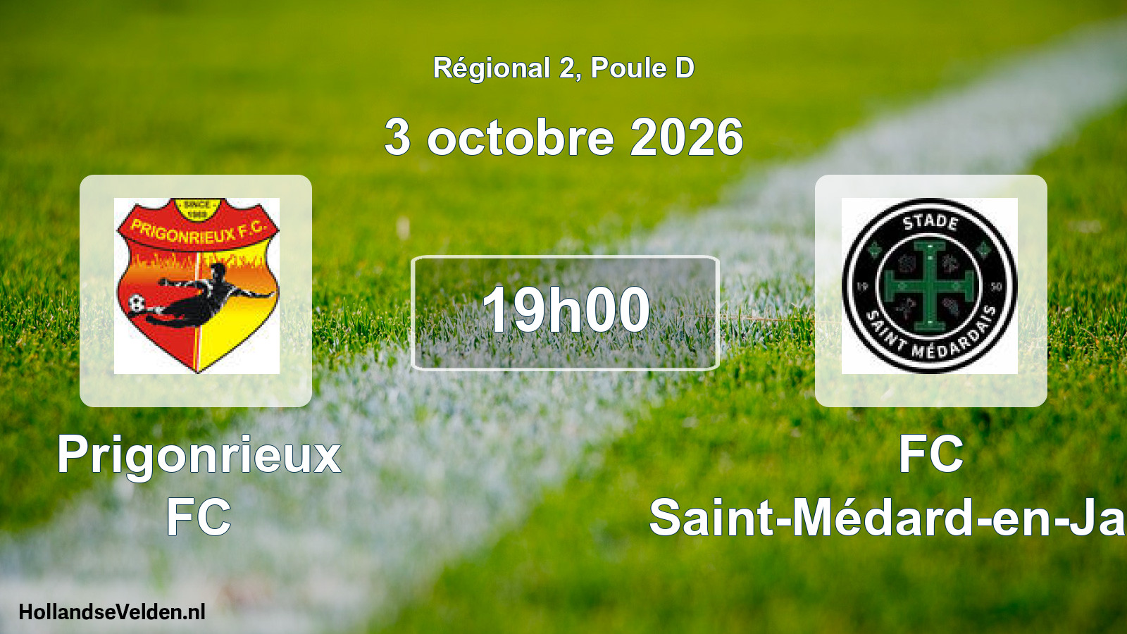 Scheduled Match: Prigonrieux FC - FC Saint-Médard-en-Jalles (3 October 2026)