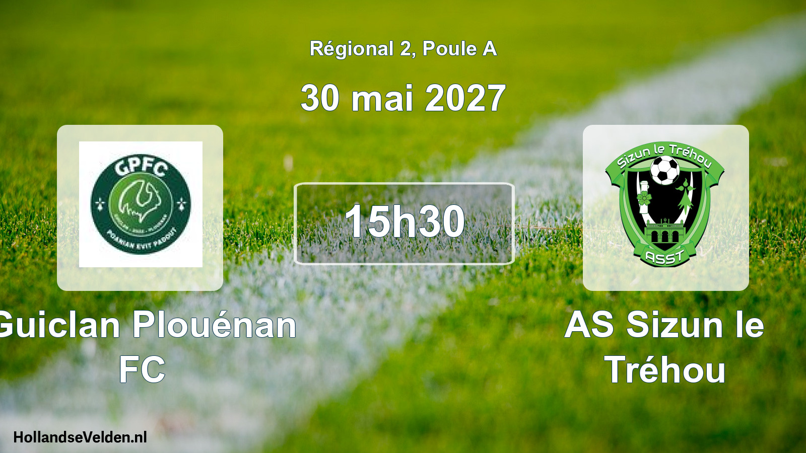 Scheduled Match: Guiclan Plouénan FC - AS Sizun le Tréhou (30 May 2027)