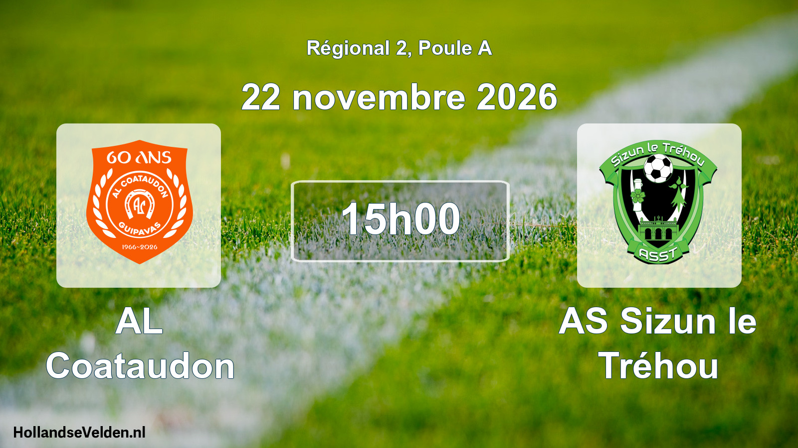 Scheduled Match: AL Coataudon - AS Sizun le Tréhou (22 November 2026)