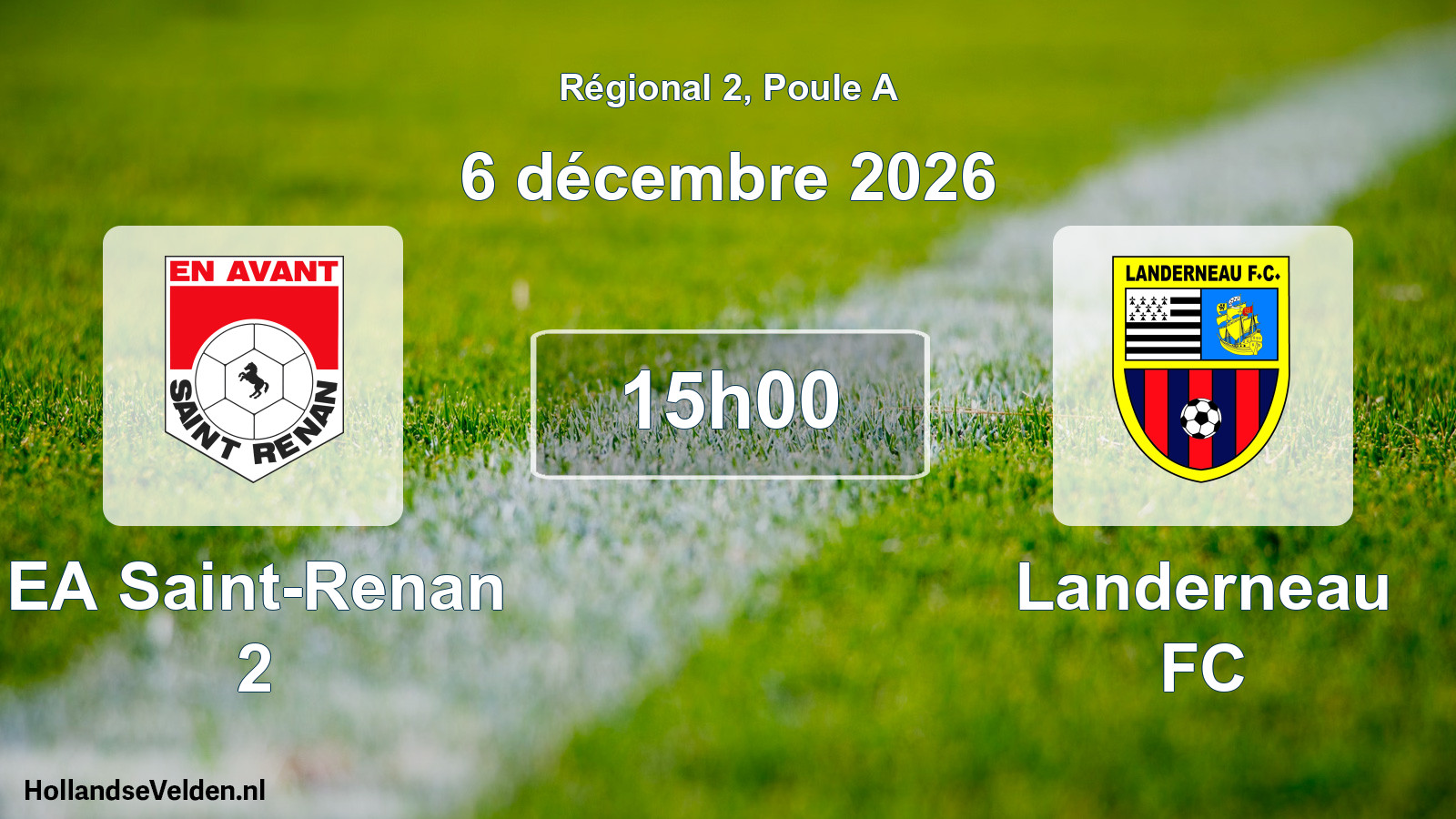 Scheduled Match: EA Saint-Renan 2 - Landerneau FC (6 December 2026)