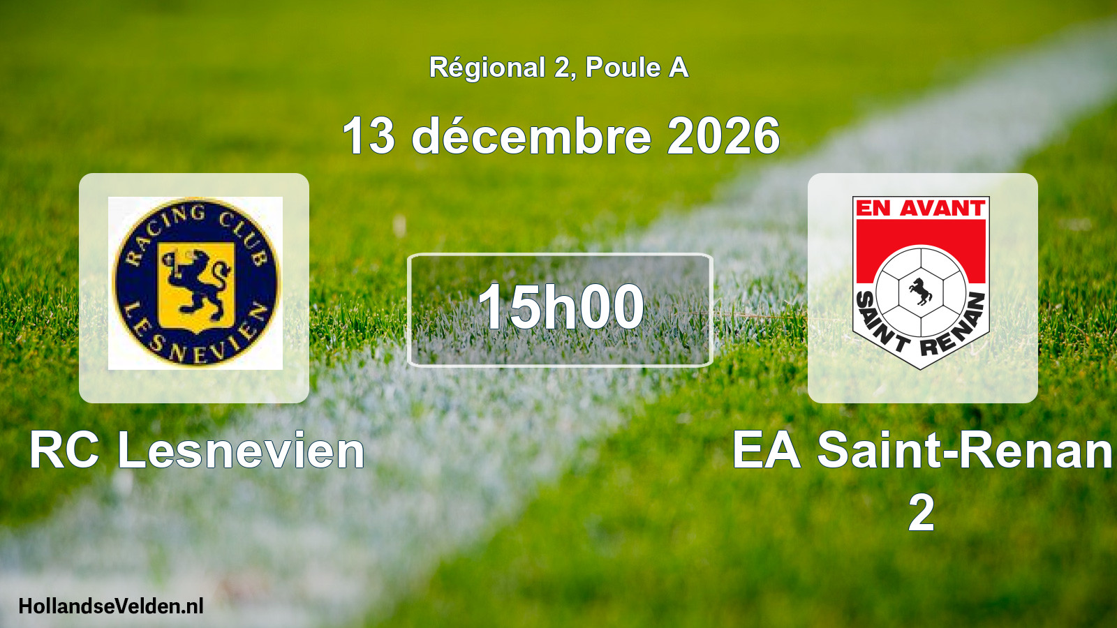 Scheduled Match: RC Lesnevien - EA Saint-Renan 2 (13 December 2026)