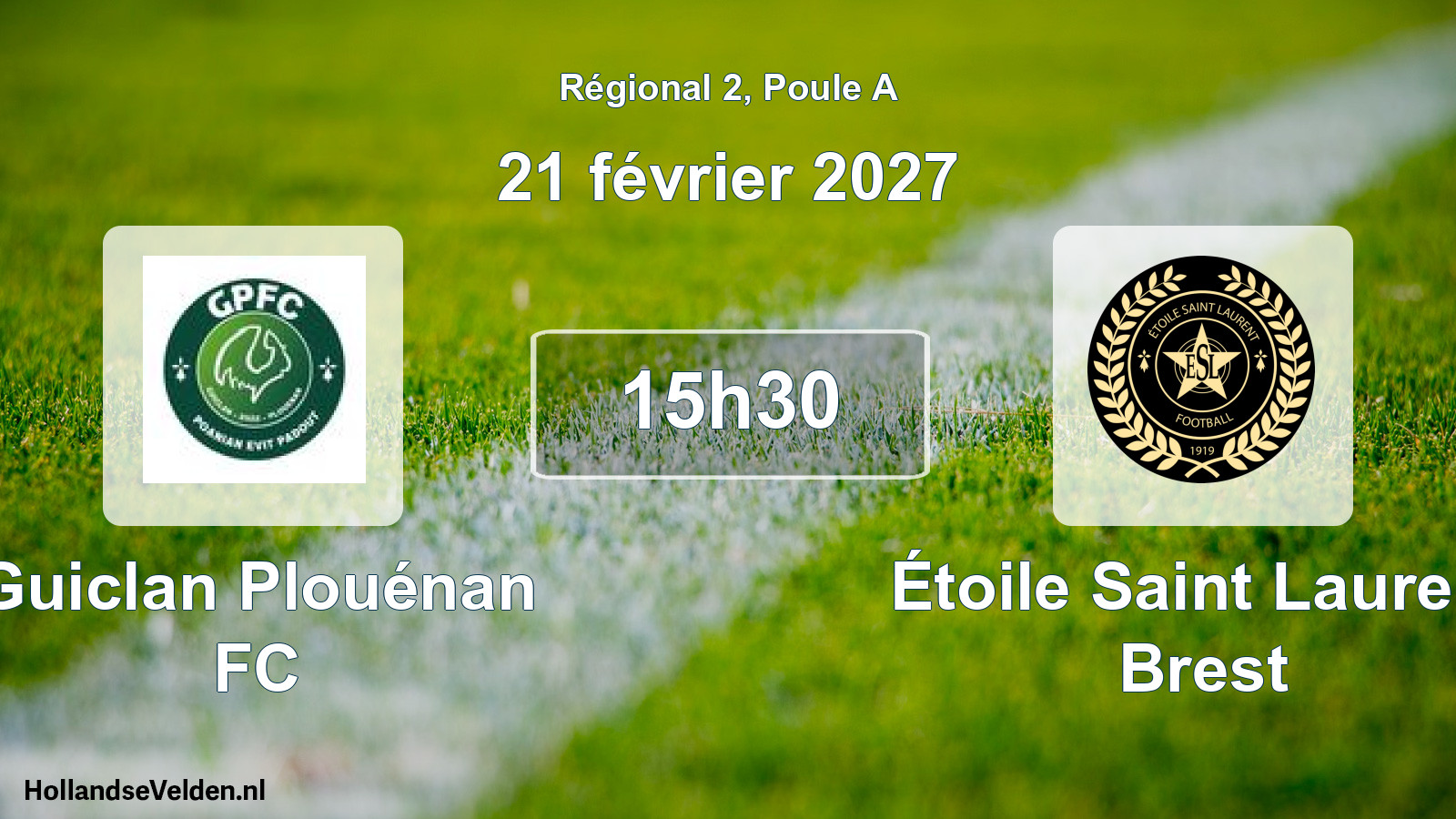 Scheduled Match: Guiclan Plouénan FC - Étoile Saint Laurent Brest (21 February 2027)