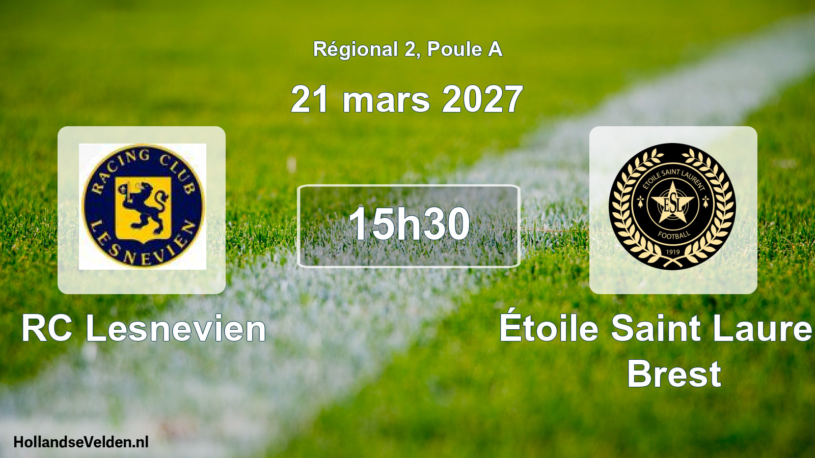 Scheduled Match: RC Lesnevien - Étoile Saint Laurent Brest (21 March 2027)