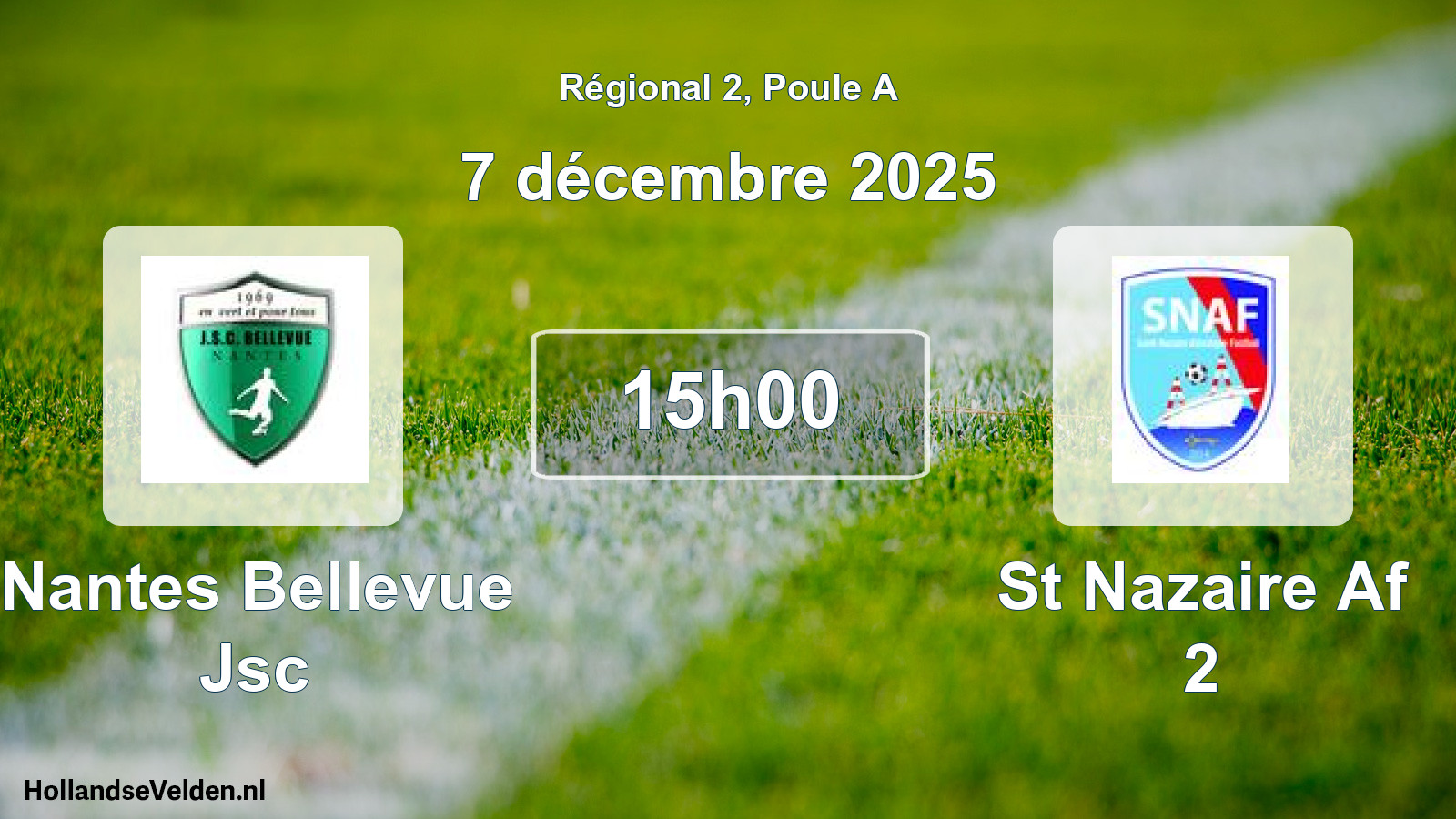 Scheduled Match: Nantes Bellevue Jsc - St Nazaire Af 2 (7 December 2025)