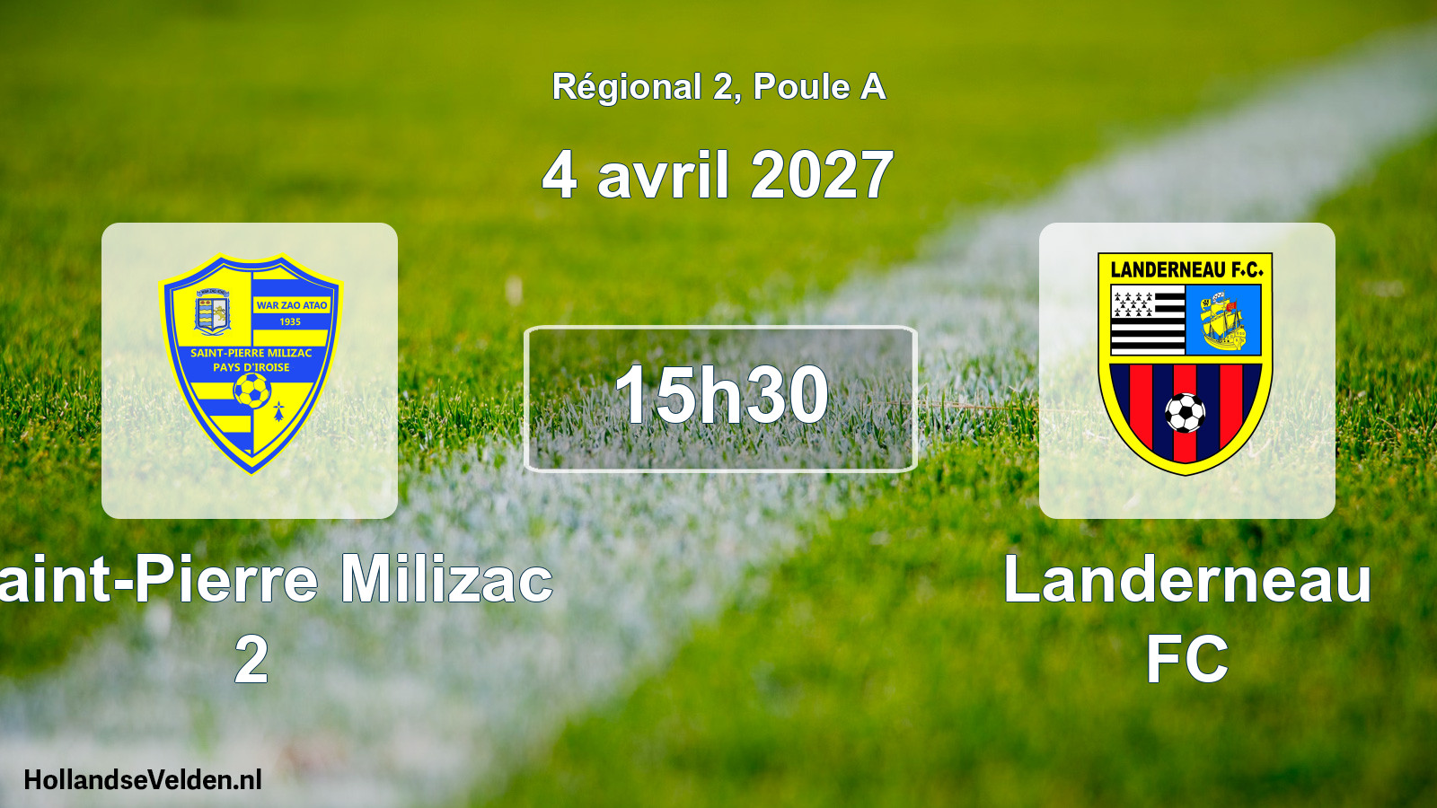 Scheduled Match: Saint-Pierre Milizac 2 - Landerneau FC (4 April 2027)