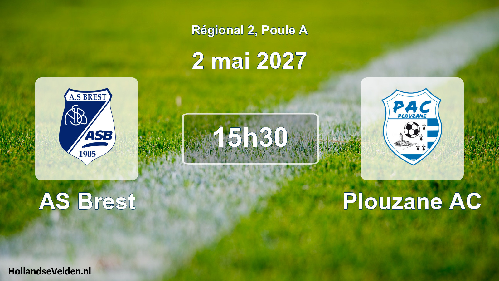 Geplande wedstrijd: AS Brest - Plouzane AC (2 mei 2027)