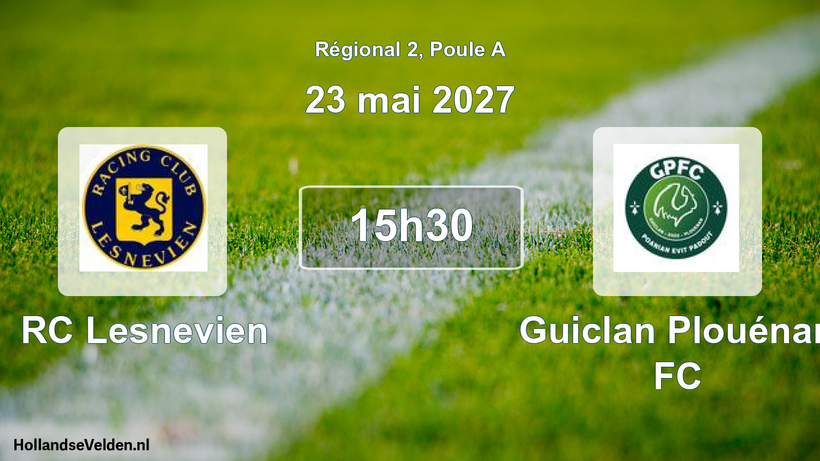 Scheduled Match: RC Lesnevien - Guiclan Plouénan FC (23 May 2027)