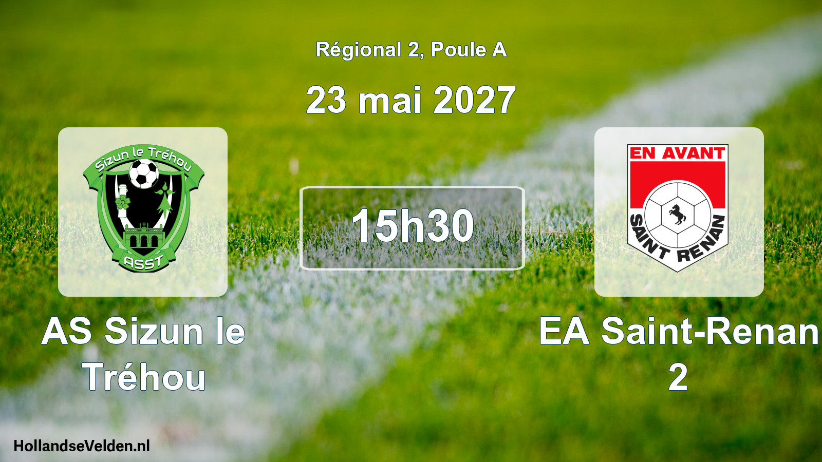 Geplande wedstrijd: AS Sizun le Tréhou - EA Saint-Renan 2 (23 mei 2027)