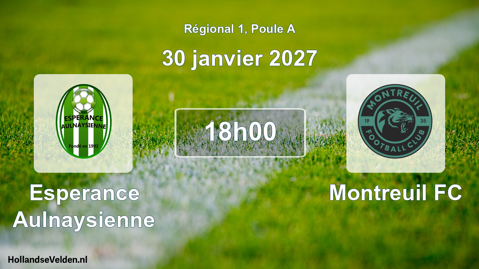 Scheduled Match: Esperance Aulnaysienne - Montreuil FC (30 January 2027)