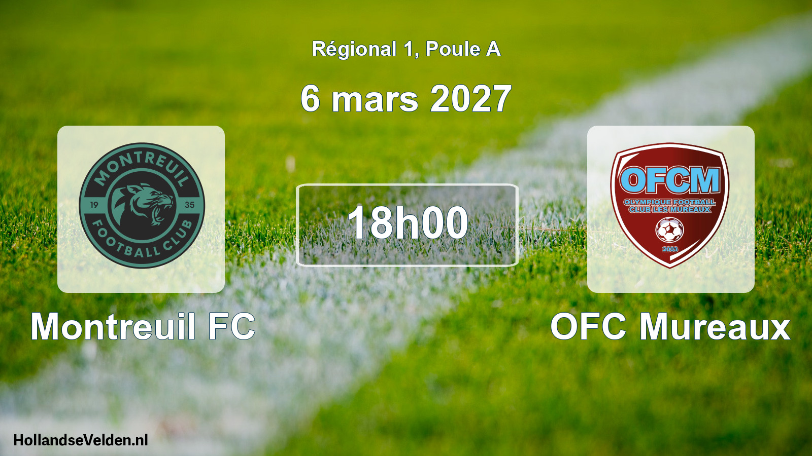 Scheduled Match: Montreuil FC - OFC Mureaux (6 March 2027)