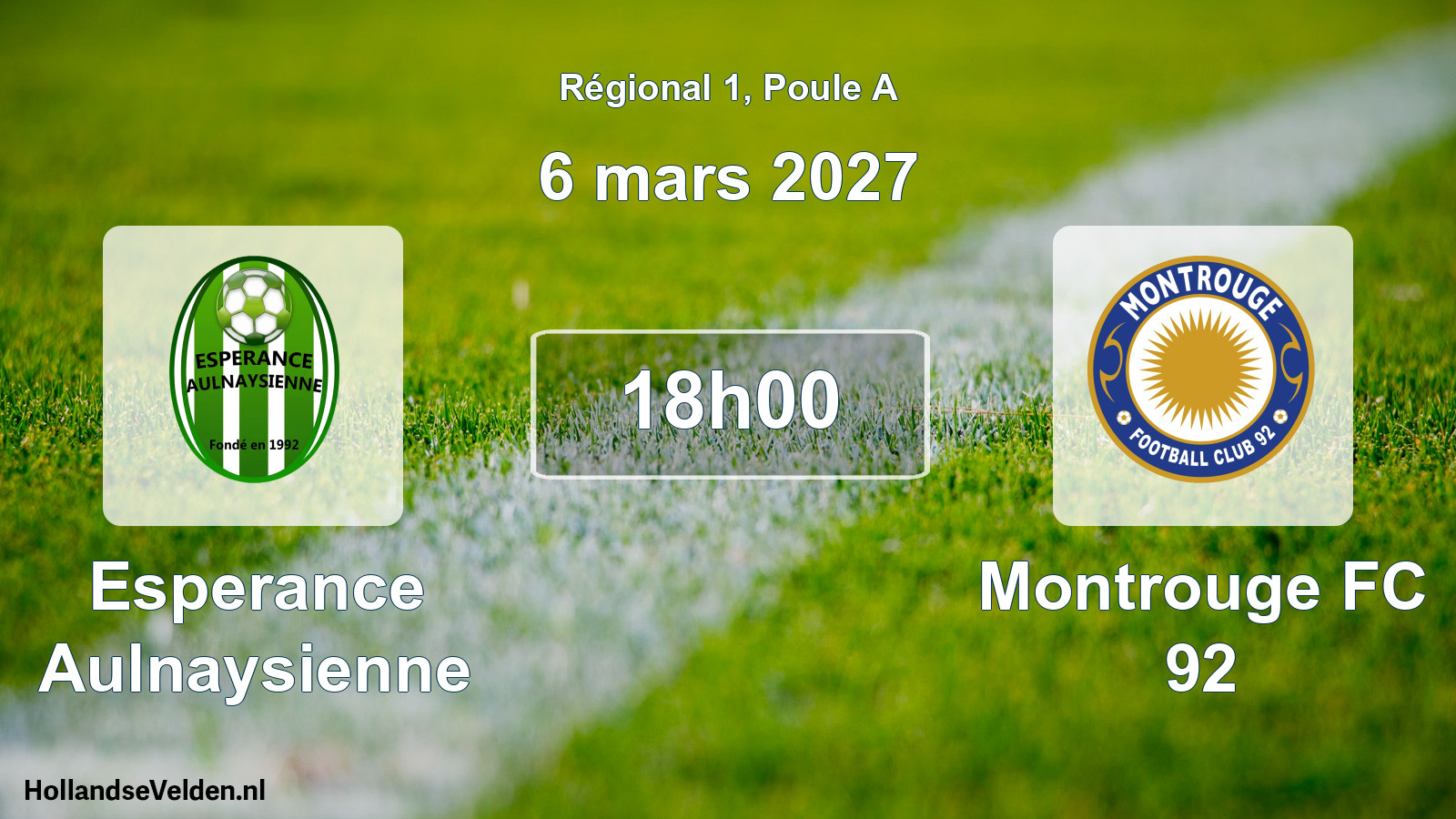 Scheduled Match: Esperance Aulnaysienne - Montrouge FC 92 (6 March 2027)