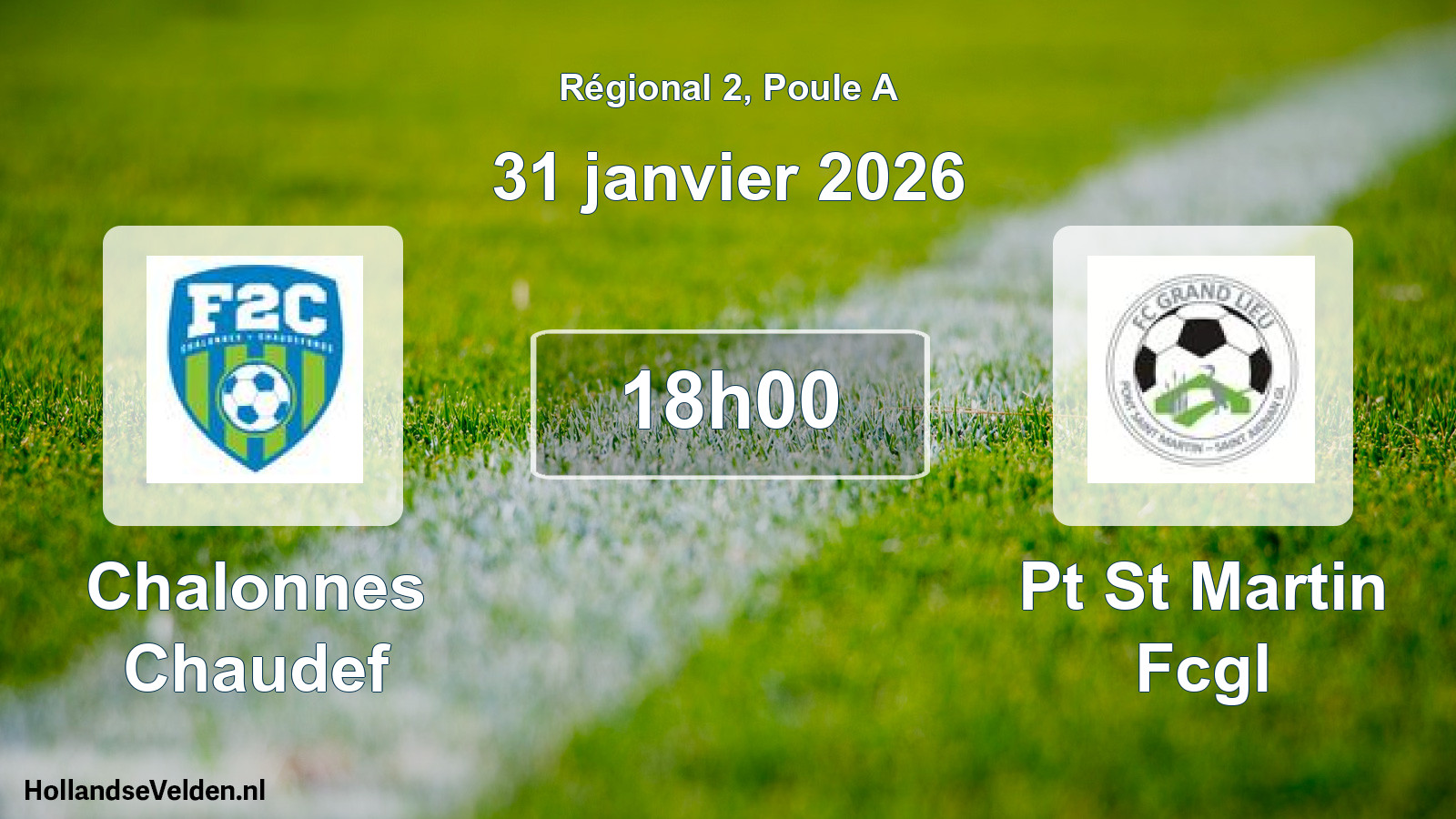 Scheduled Match: Chalonnes Chaudef - Pt St Martin Fcgl (31 January 2026)