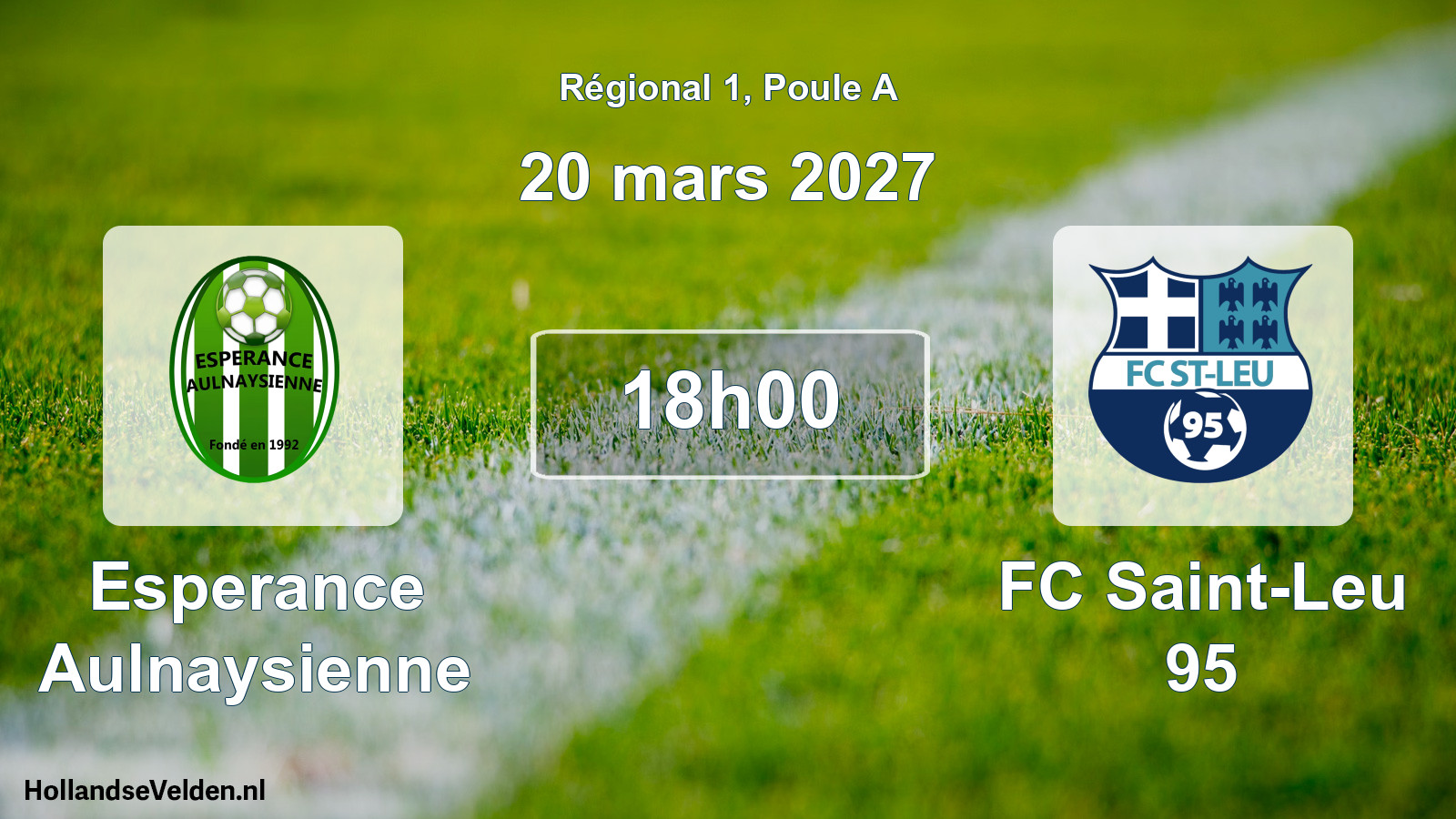 Match programmé: Esperance Aulnaysienne - FC Saint-Leu 95 (20 mars 2027)