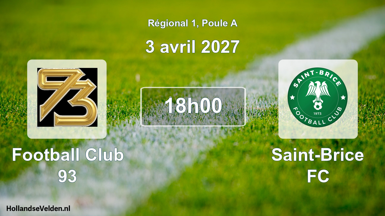 Scheduled Match: Football Club 93 - Saint-Brice FC (3 April 2027)