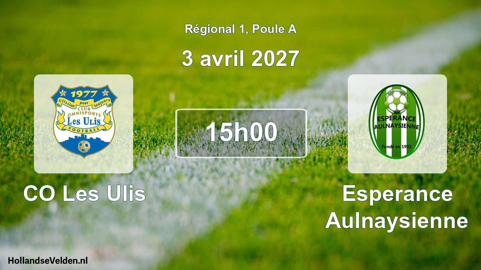 Scheduled Match: CO Les Ulis - Esperance Aulnaysienne (3 April 2027)