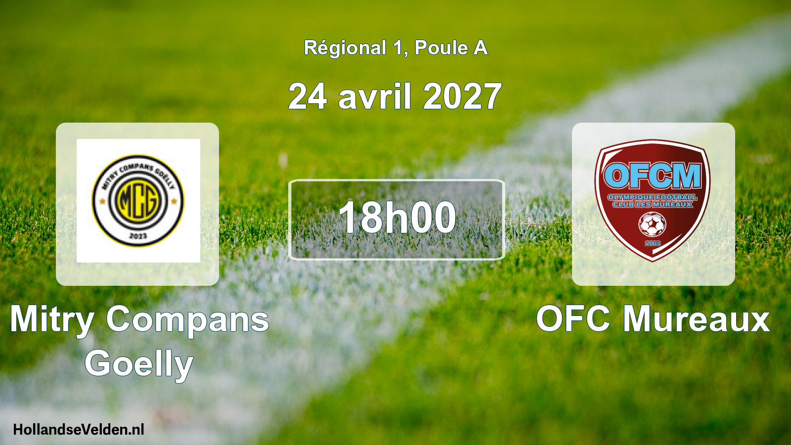 Scheduled Match: Mitry Compans Goelly - OFC Mureaux (24 April 2027)
