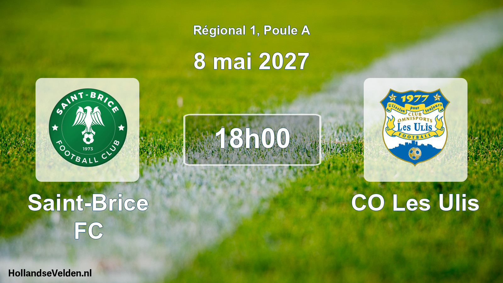 Match programmé: Saint-Brice FC - CO Les Ulis (8 mai 2027)