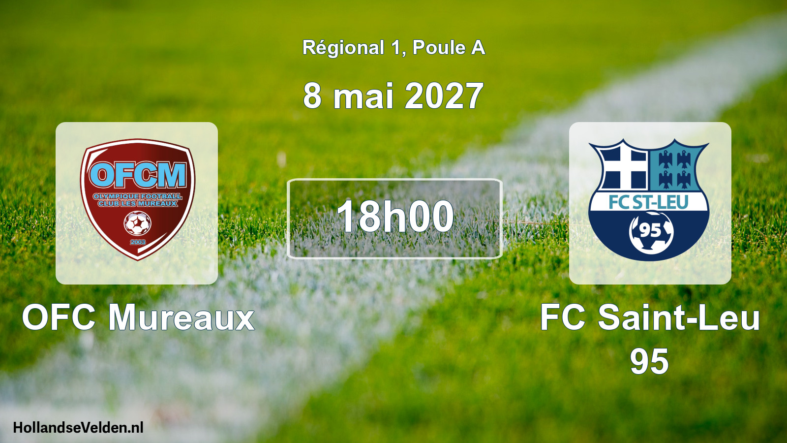 Match programmé: OFC Mureaux - FC Saint-Leu 95 (8 mai 2027)
