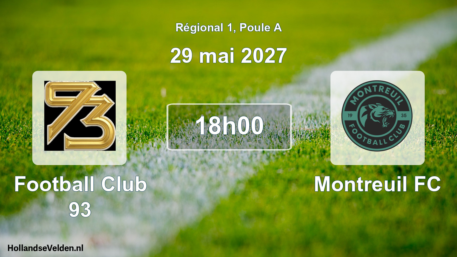 Scheduled Match: Football Club 93 - Montreuil FC (29 May 2027)