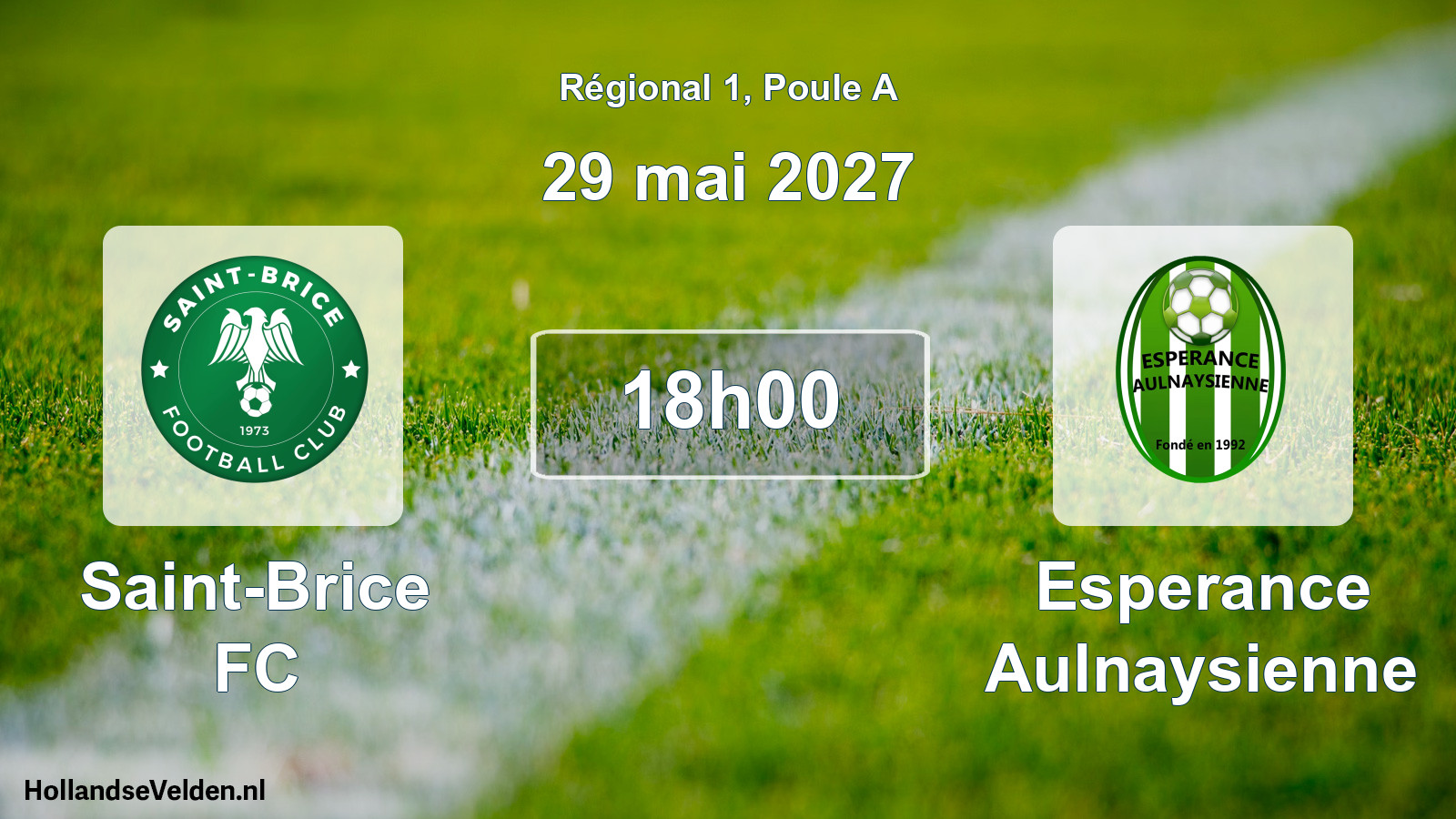 Match programmé: Saint-Brice FC - Esperance Aulnaysienne (29 mai 2027)
